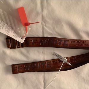 OFF WHITE BELT BROWN ONE SIZE NWT